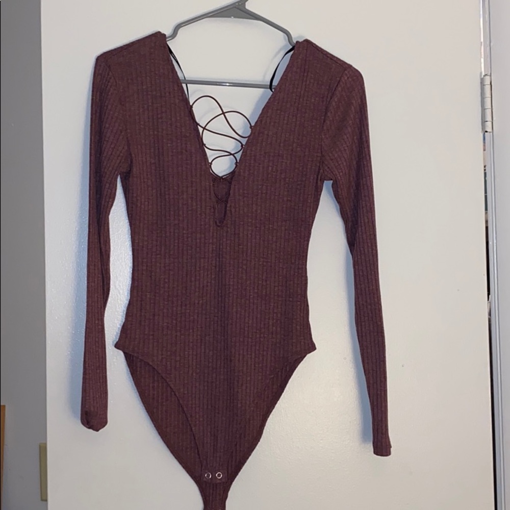 Maroon Body Suit